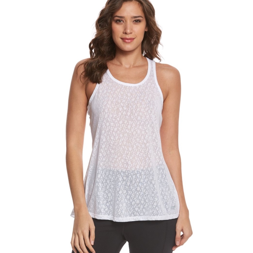 Marika Balance high low racerback tank top Large